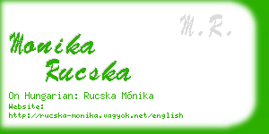 monika rucska business card
